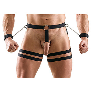 Svenjoyment Men's Harness, men's harness with cuffs