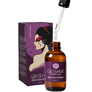 Geisha Elixir Love Drops Tokyo Muze (50 ml), warming massage drops