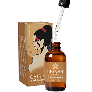 Geisha Elixir Love Drops Vanilla Sky (50 ml), warming massage drops