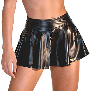 Cottelli Party Flared Skirt, flared matte-look mini skirt