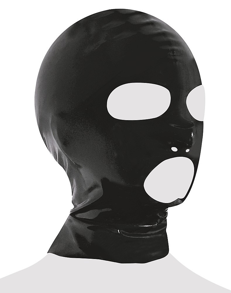 LateX latex mask black
