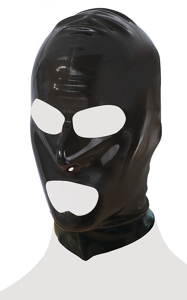 LateX latex mask black