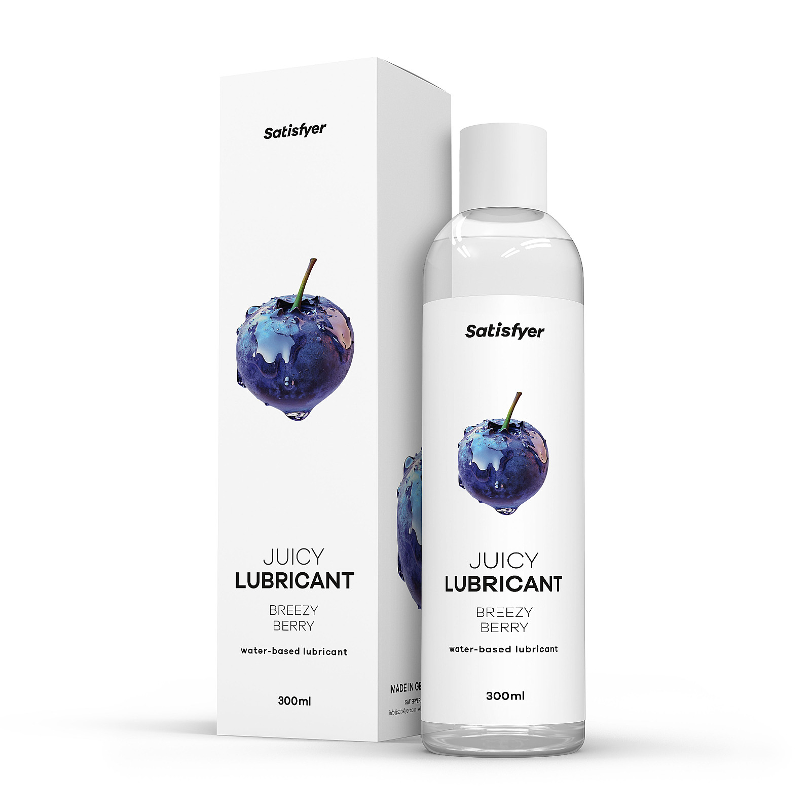 Satisfyer Juicy Lubricant 300 ml (Breezy Berry), blueberry lubricant gel