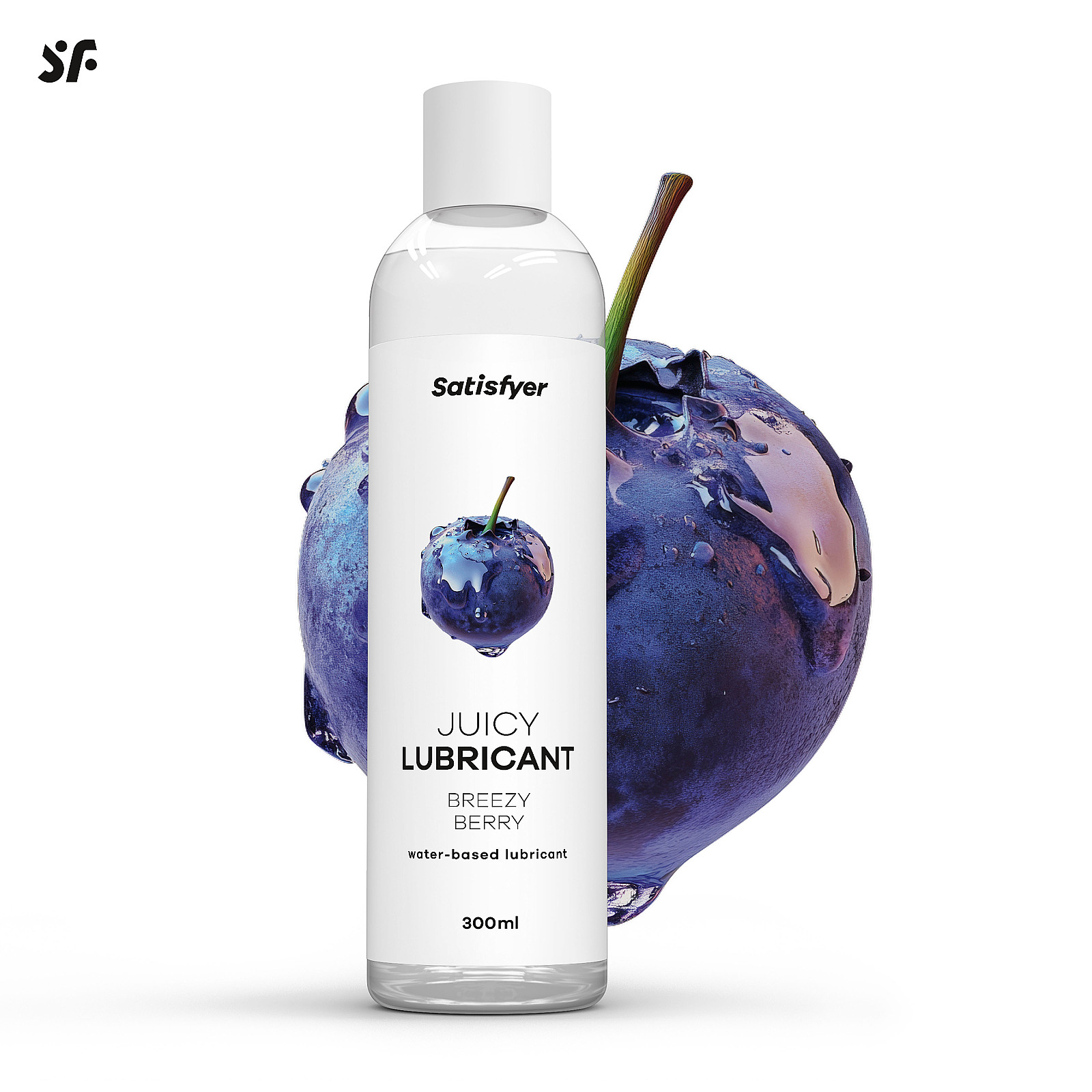 Satisfyer Juicy Lubricant 300 ml (Breezy Berry), blueberry lubricant gel