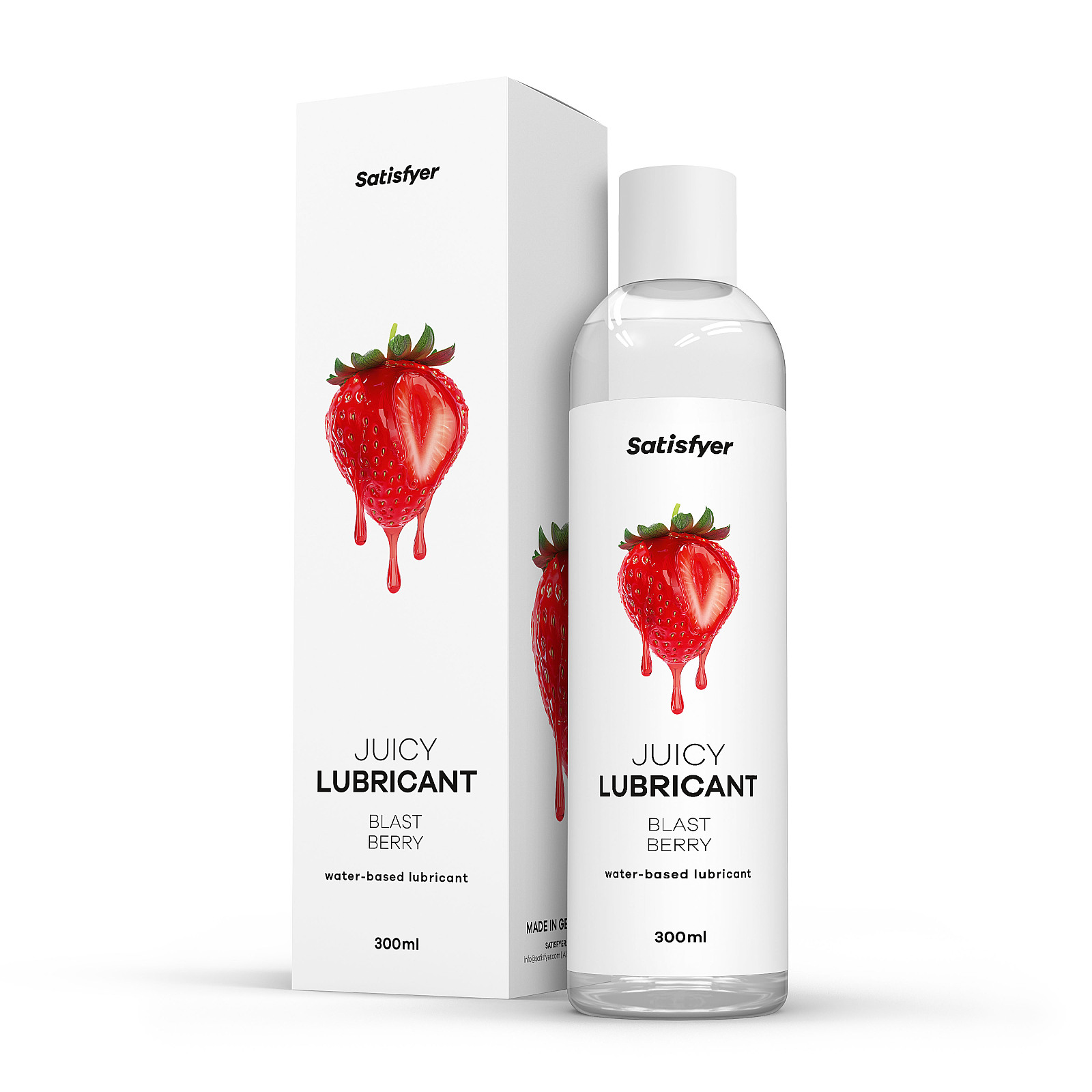 Satisfyer Juicy Lubricant 300 ml (Blast Berry), strawberry lubricant gel