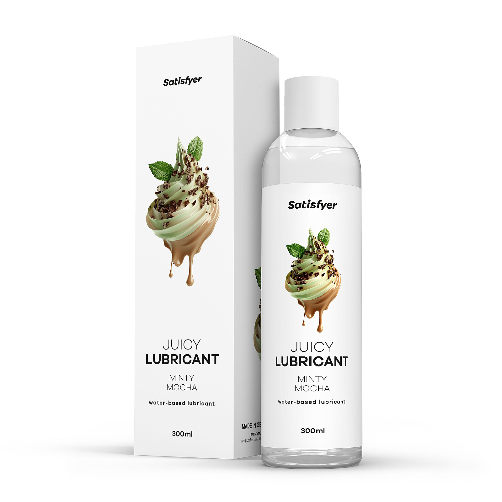 Satisfyer Juicy Lubricant 300 ml (Minty Mocha), mint mocha lubricant gel