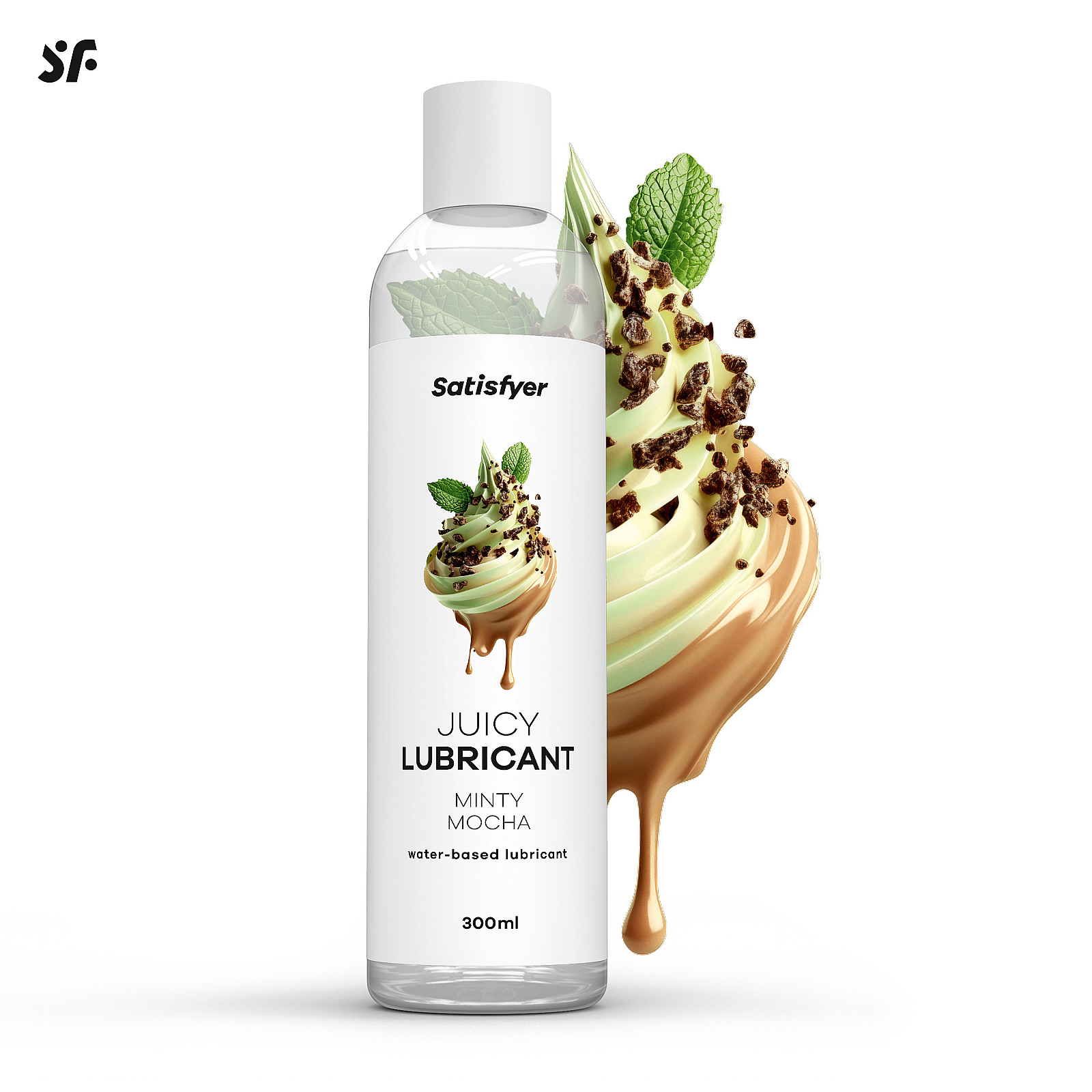 Satisfyer Juicy Lubricant 300 ml (Minty Mocha), mint mocha lubricant gel