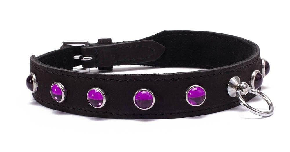 Octane Crystal Collar - Hot Pink