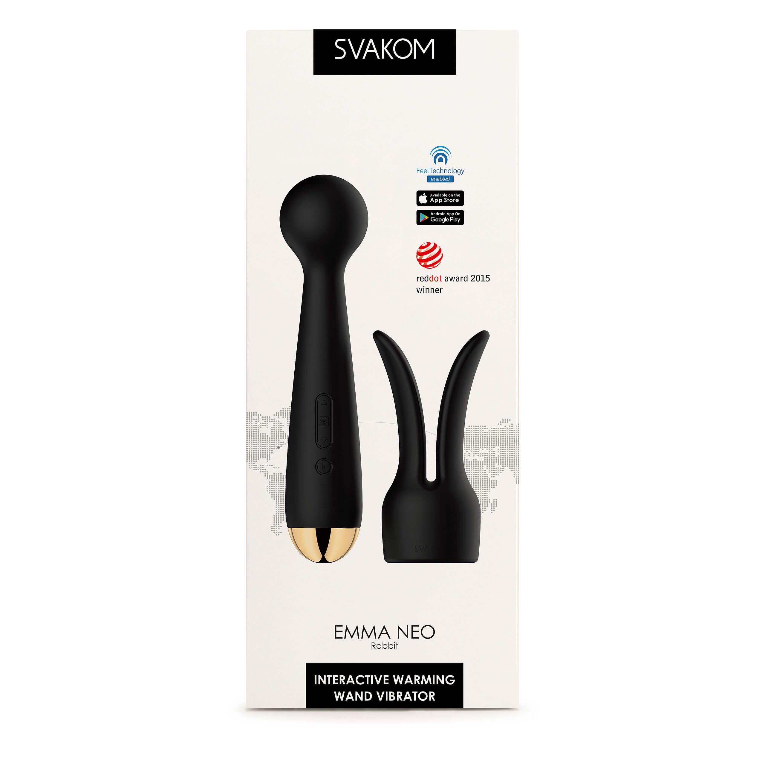 Smart wand vibrator SVAKOM Emma Neo 21 cm