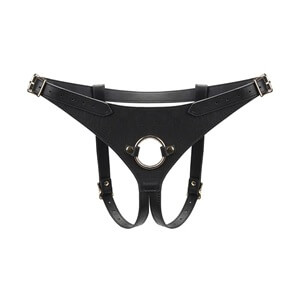 Liebe Seele Dark Secret Deluxe Leather Strap On Harness, leather strap-on harness