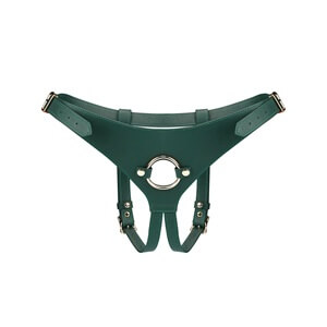 Liebe Seele Mossy Chic Leather Strap On Harness, leather strap-on harness