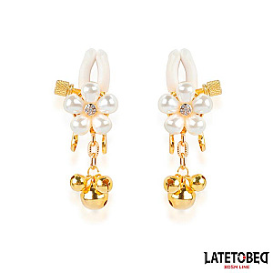 LATETOBED BDSM LINE Pearl Nipple Clamps, pearl nipple clamps
