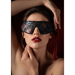 Geisha Floral Jacquard Blindfold, padded sensory eye mask