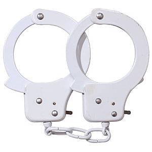 Sex Extra Metal Handcuffs White