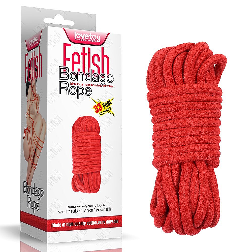Sex Extra Bondage Rope 10 m red