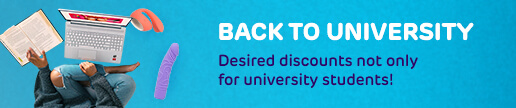 Discounts not only for students!